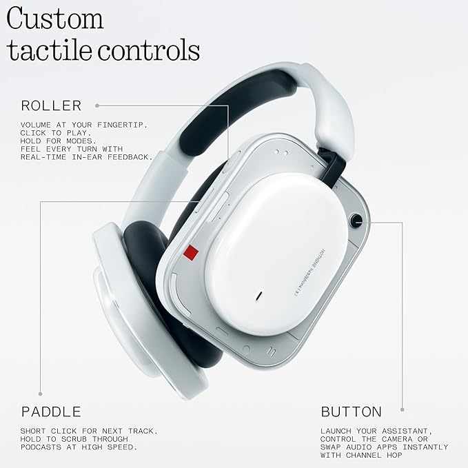 Casque sans fil Nothing Headphone (1) Bluetooth avec réduction active du bruit Noir