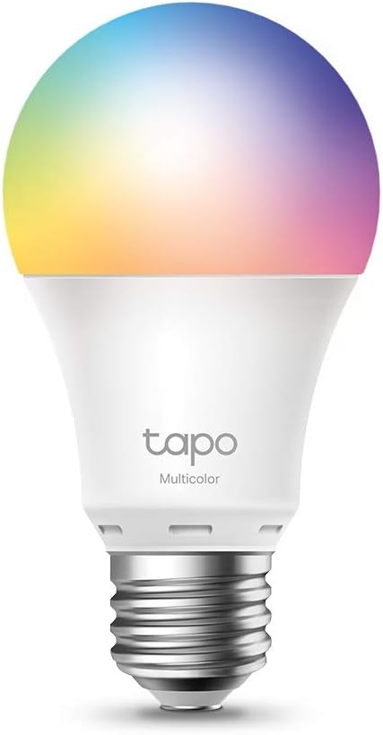 Tapo Ampoule Connectée WiFi, Ampoule LED E27 Multicolore 2500K-6500K, Dimmable 8.7 W 806Lm, Compatible avec Alexa et Google(pack de 2)