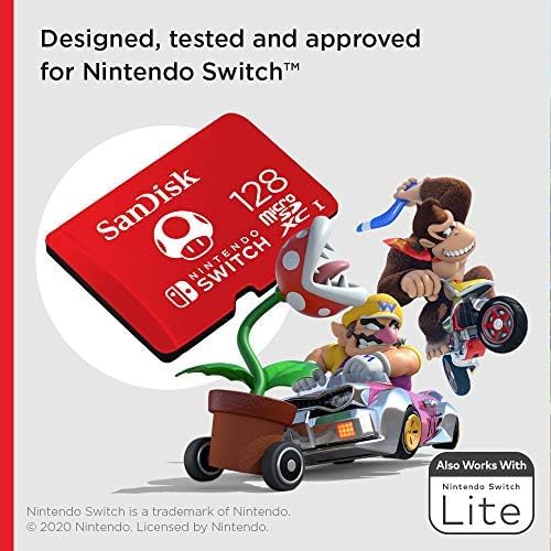 SanDisk carte mémoire microSDXC 128 Go UHS-I  pour Nintendo Switch