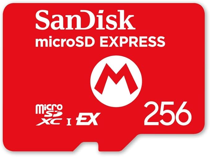 Carte Mémoire  Micro SD Express 256 Go Sandisk Nintendo Switch 2