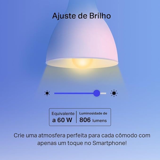Tapo Ampoule Connectée WiFi, Ampoule LED E27 Multicolore 2500K-6500K, Dimmable 8.7 W 806Lm, Compatible avec Alexa et Google(pack de 2)
