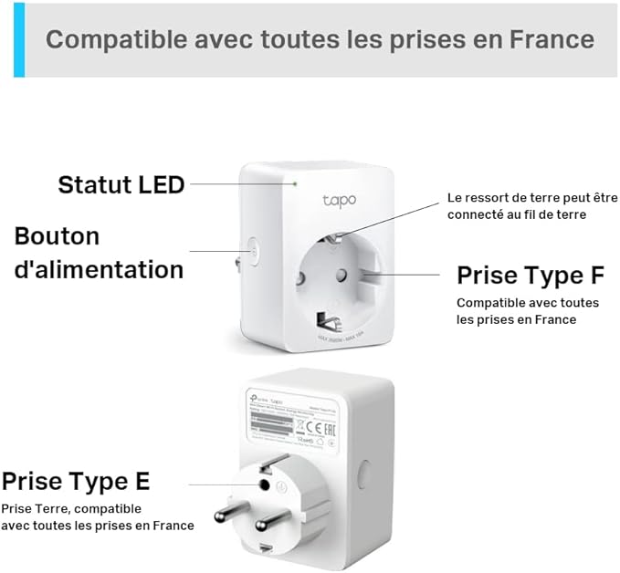 Tapo Prise connectée TP-LINK P110M Matter