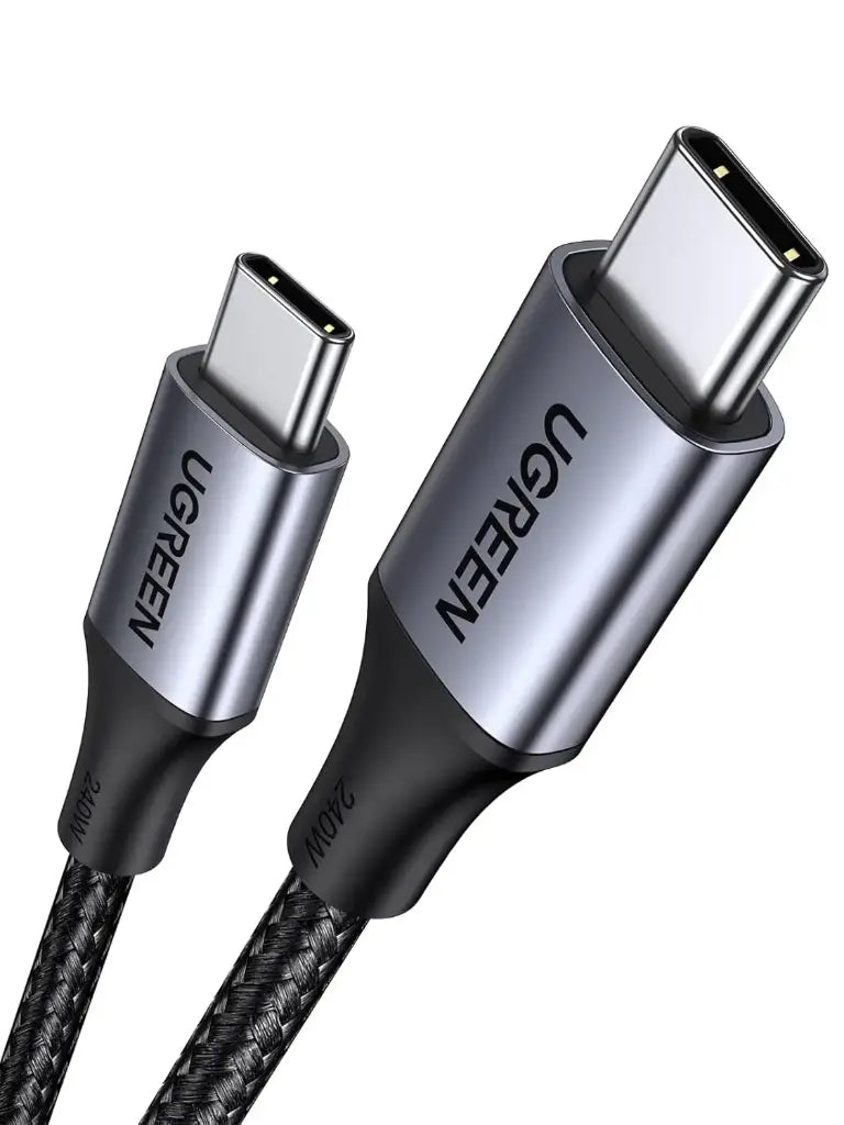 Câble UGREEN de chargeur USB-C vers USB-C 240 W 5 A (nylon tressé) - longueur : 2m -Charge rapide