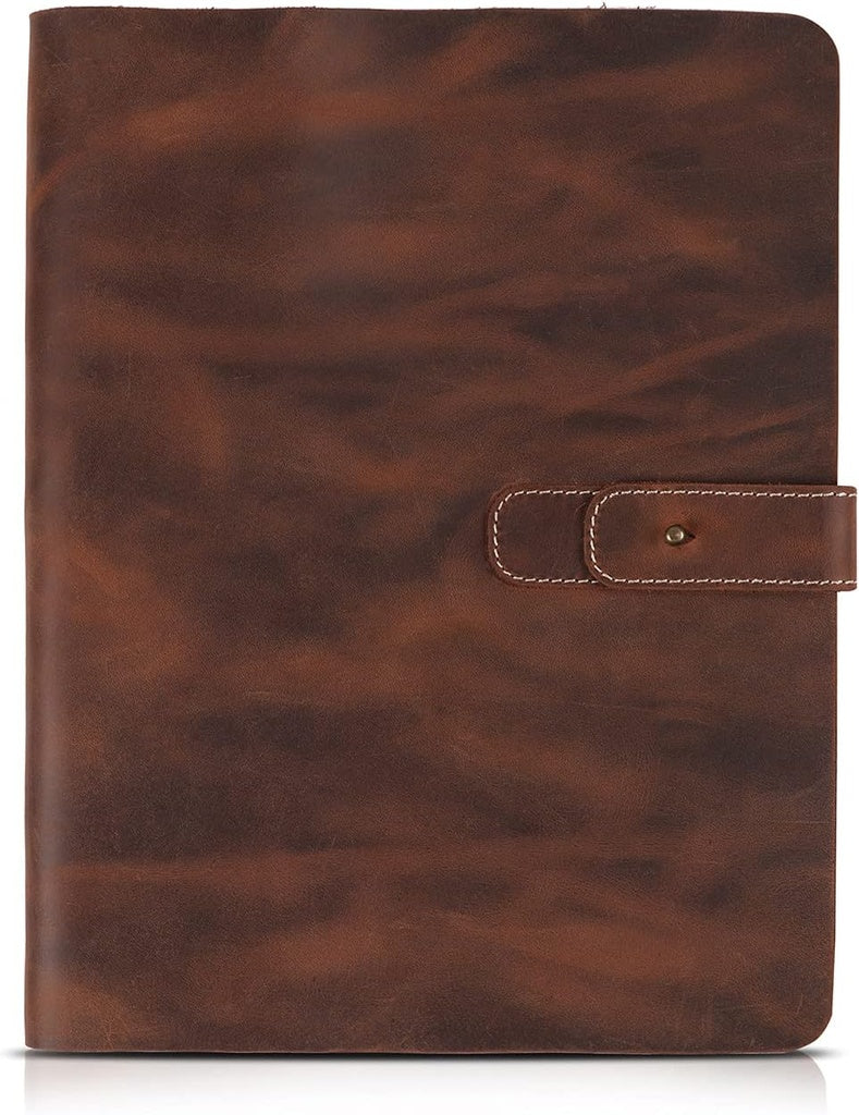 Londo Étui en Cuir véritable pour Tablette avec Deux emplacements pour Cartes et Porte-Stylet Apple (12,9 Pouces Cinnamon)