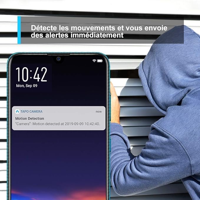 TP-Link Tapo Caméra Surveillance WiFi extérieur 360° 1080p Étanche