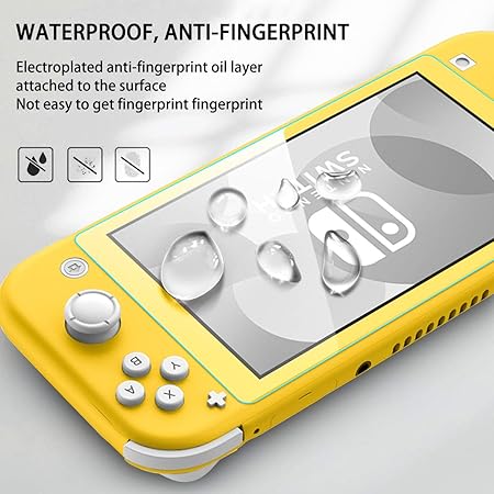 amFilm  Verre Trempé Protection d'écran pour Nintendo Switch Lite(3 Pièces)