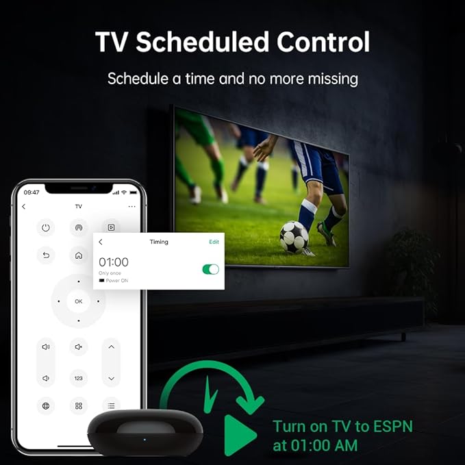Télécommande Universelle Intelligente Wi-FI IR eRemote HA LinknLink, Compatible avec Alexa et Google Home