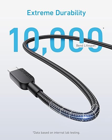 Anker cable USB C vers USB C, 240 W câble de charge Type-C (3m)