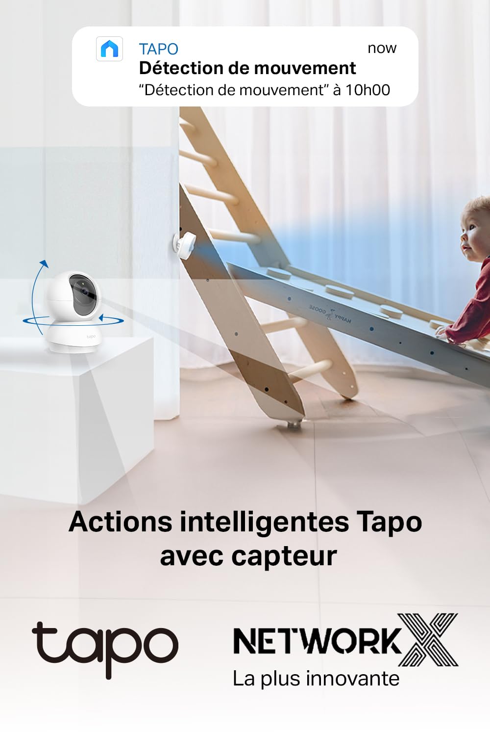 Tapo C21A 2K(3MP) Caméra Surveillance WiFi intérieure 360°