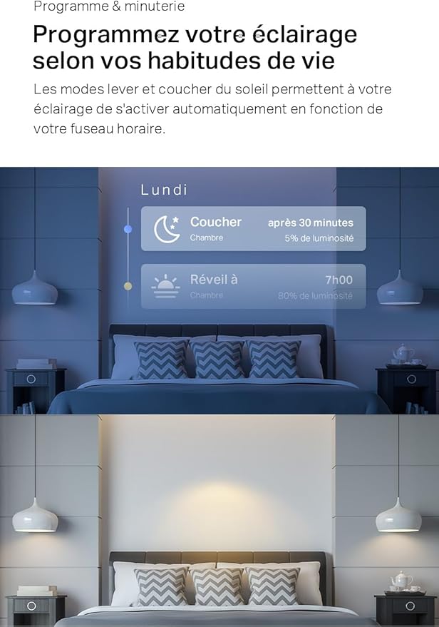 Tapo Ampoule Connectée WiFi, Ampoule LED GU10 Multicolore 2200K-6500K,  Compatible avec Alexa et Google Home, L630(2-pack)