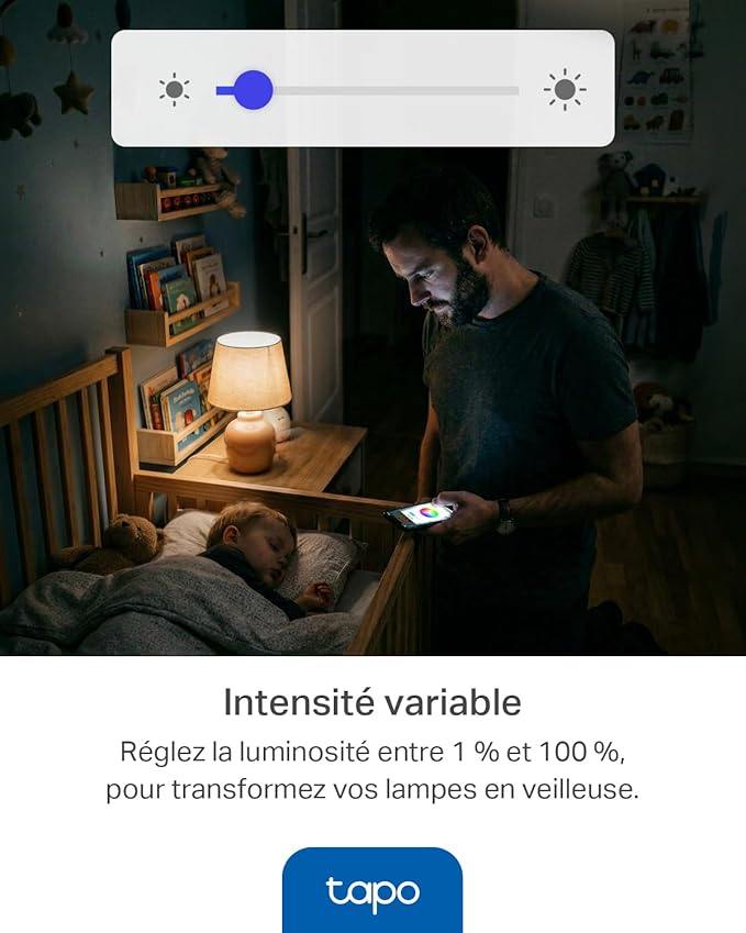 Tapo Ampoule intelligente L535E Matter E27,  (8,6 W ) 1055Lm compatible avec Alexa et Google