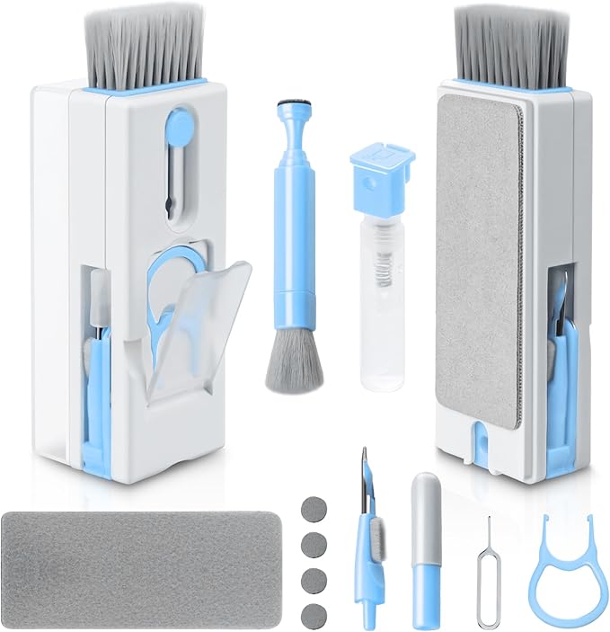 Alyvisun Kit de nettoyage de clavier, multifonction 11 en 1, pour ordinateur portable, téléphones, écouteurs