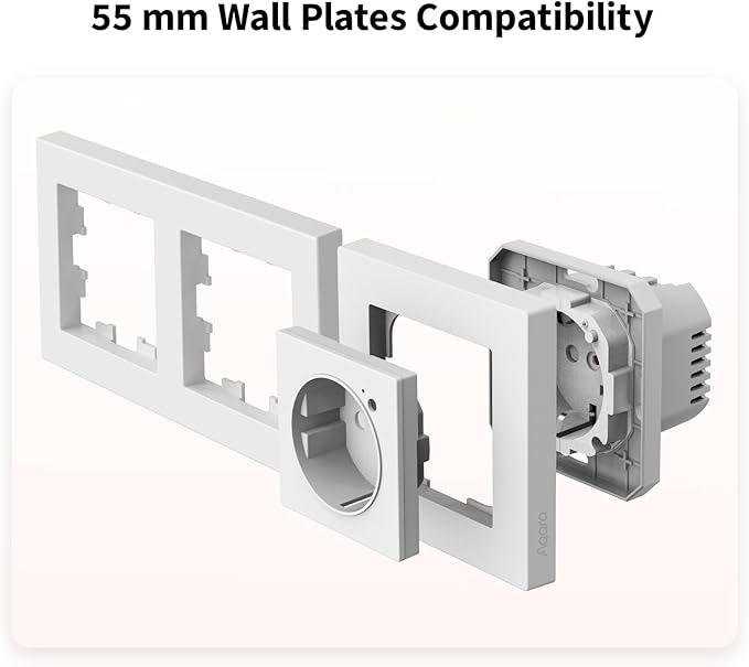 Aqara Prise Murale H2 EU avec Matter, HUB Zigbee 3.0 requis, 16A  HomeKit