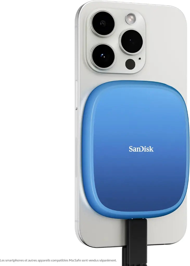 SanDisk Creator Phone SSD 1To, Compatible avec MagSafe, Jusqu’à 1000 Mo/s en Lecture