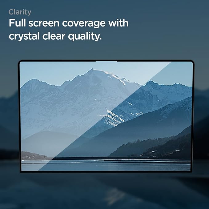 Spigen Glas.tR Slim Verre trempé Protection Écran pour MacBook Air 13.6 Pouces M3 (2024), M2 (2022)