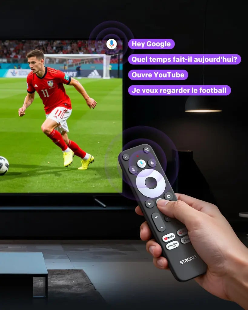 STRONG Leap-UNA Stick De Streaming Box Android TV, Wi-FI, Chromecast Intégré, Box TV Android 11