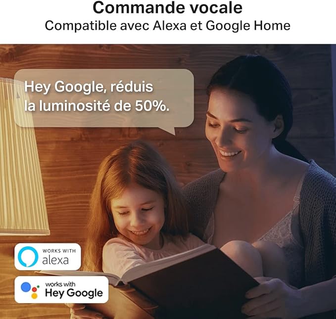 Tapo Ampoule Connectée WiFi, Ampoule LED E27  8.7 W 806Lm Compatible avec Alexa et Google Home