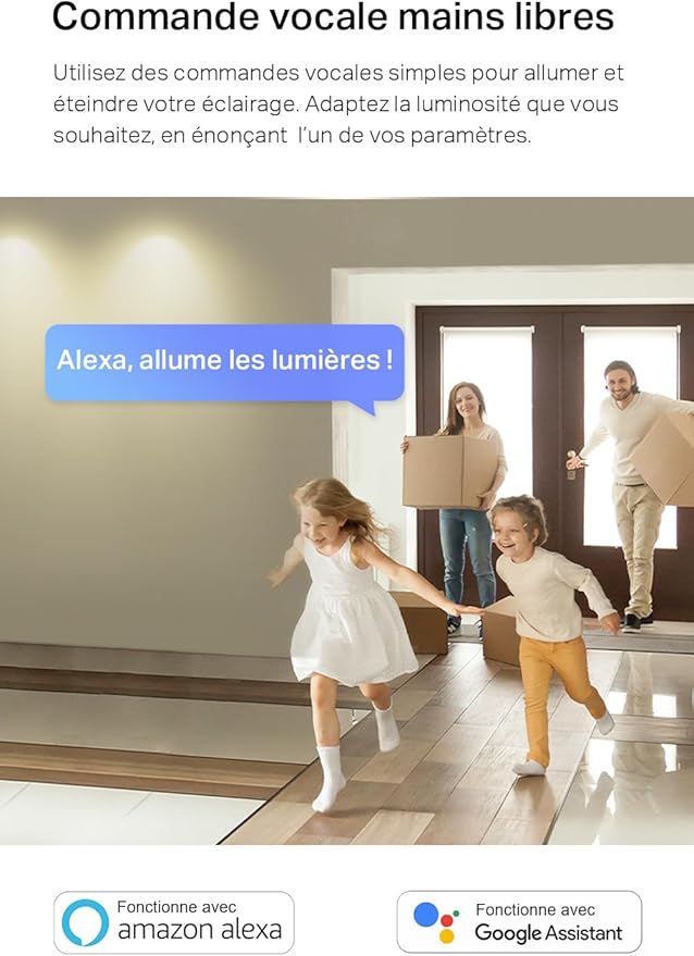 Tapo Ampoule Connectée WiFi, Ampoule LED GU10 Multicolore 2200K-6500K,  Compatible avec Alexa et Google Home, L630(2-pack)