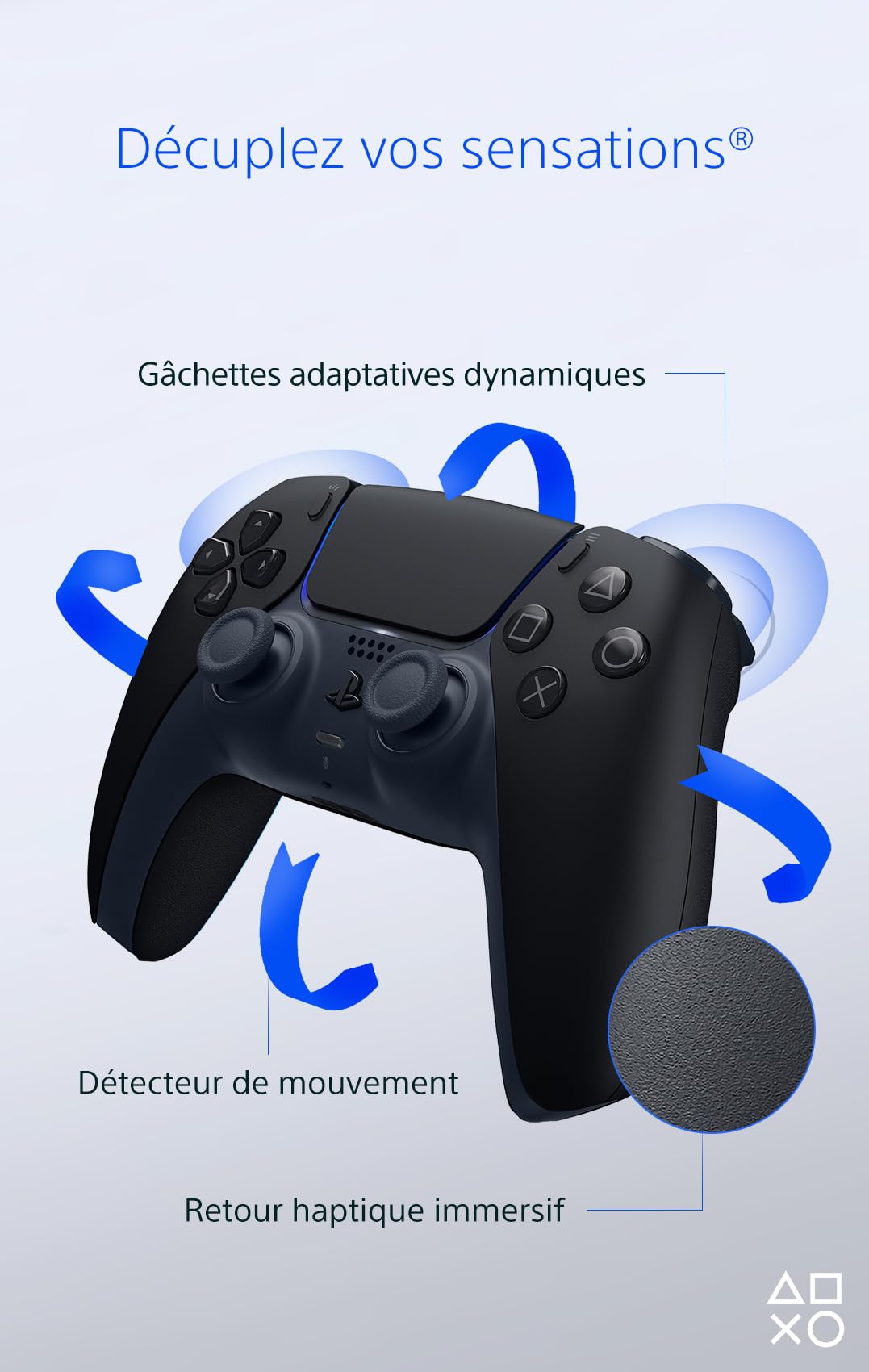 Manette SONY DualSens – Midnight Black (PS5)