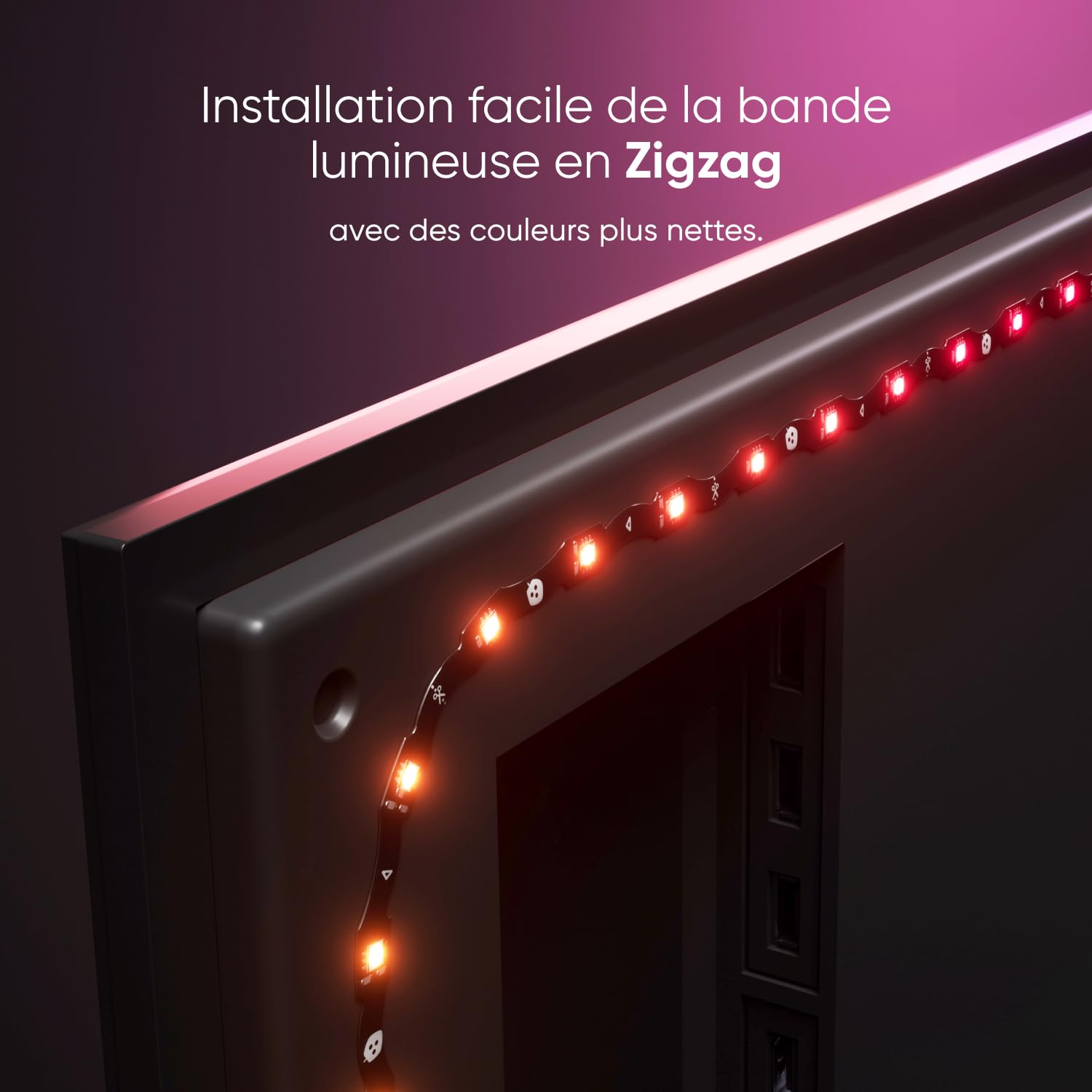 Nanoleaf 4D V2 Ruban LED Screen Mirror pour Écran TV 65"