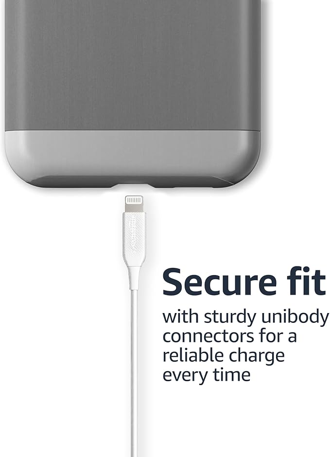 Amazon Basics Câble de chargement USB-A vers Lightning( 0.9 m) blanc