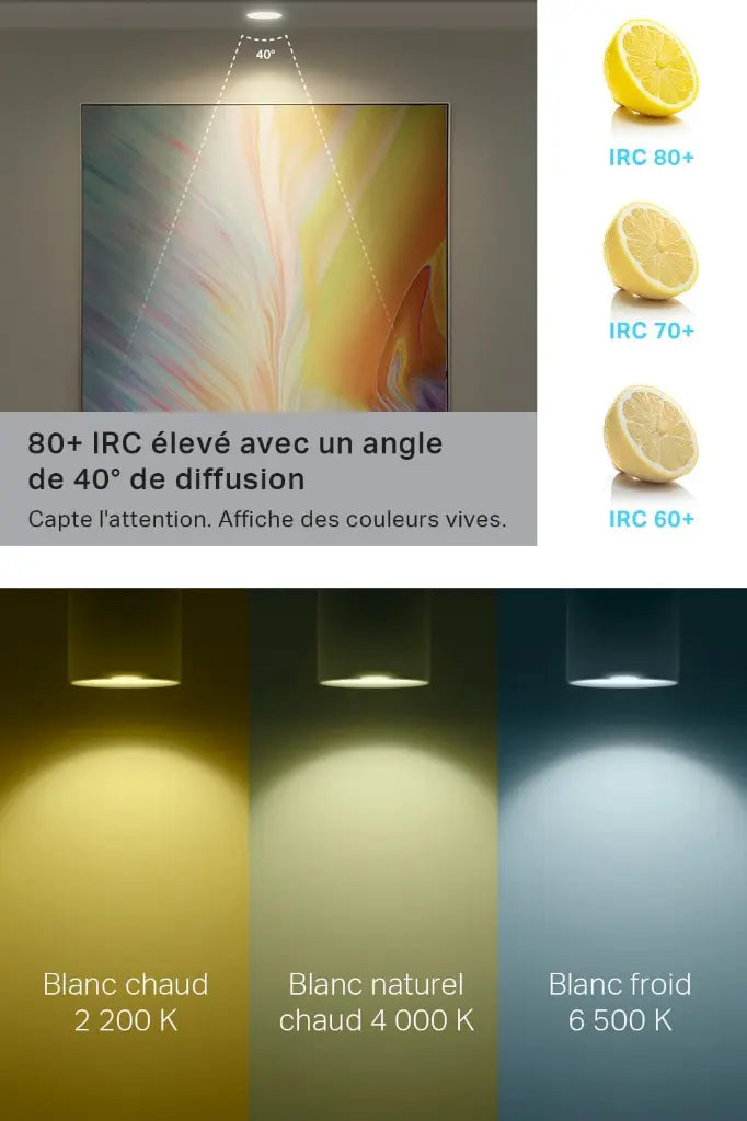 Tapo Ampoule Connectée Wi-Fi GU10 RGB – Multicolore 2200K-6500K, Compatible Alexa & Google Home (L630 – Pack de 2)