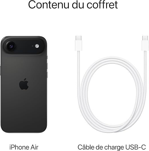 Apple iPhone Air 256 Go Noir sidéral