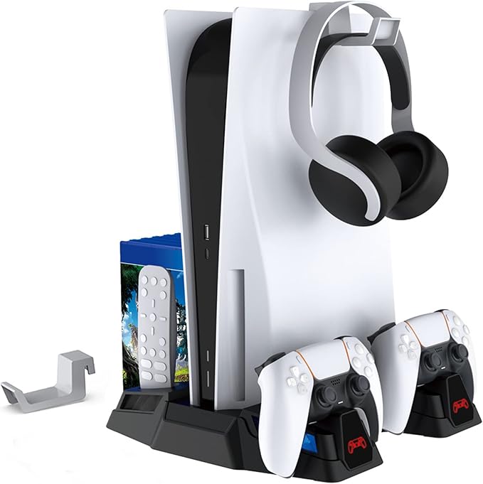 Support de charge multifonction avec ventilateur de refroidissement  Dobe pour PS5