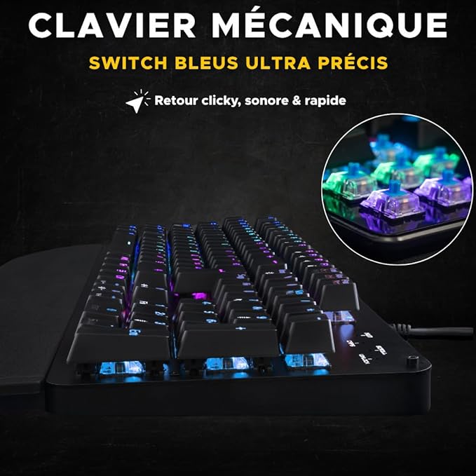 The G-Lab Keyz Carbon Ex - Clavier Mécanique Gaming