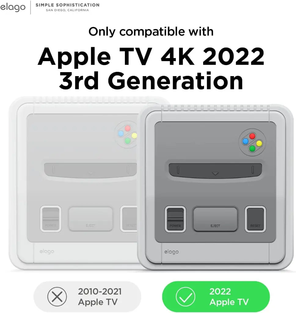 Elago T4 Coque Compatible avec Apple TV 4K 3ème Génération (2022)