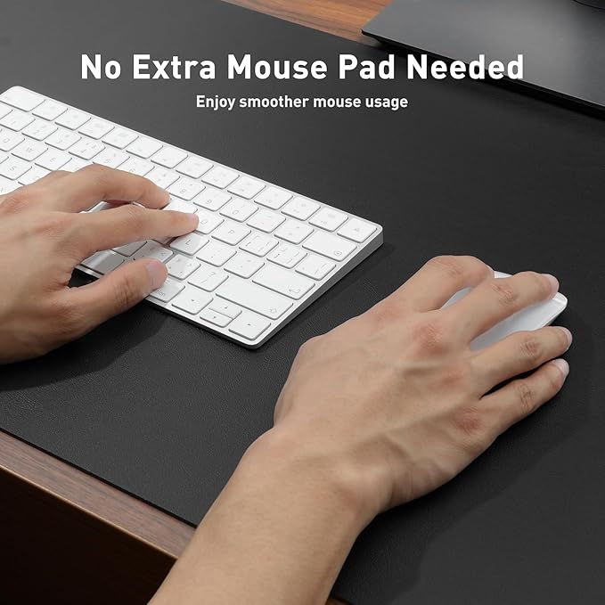Aothia sous-Main, Tapis de Bureau en Cuir PU
