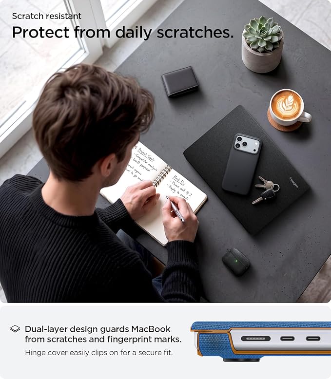 Spigen Urban Fit Coque Compatible avec Macbook Pro 14 Pouces 2023 2021, M3 / M3 Pro / M3 Max (2023) / M2 Pro / M2 Max / M1 Pro / M1 Max - Noir