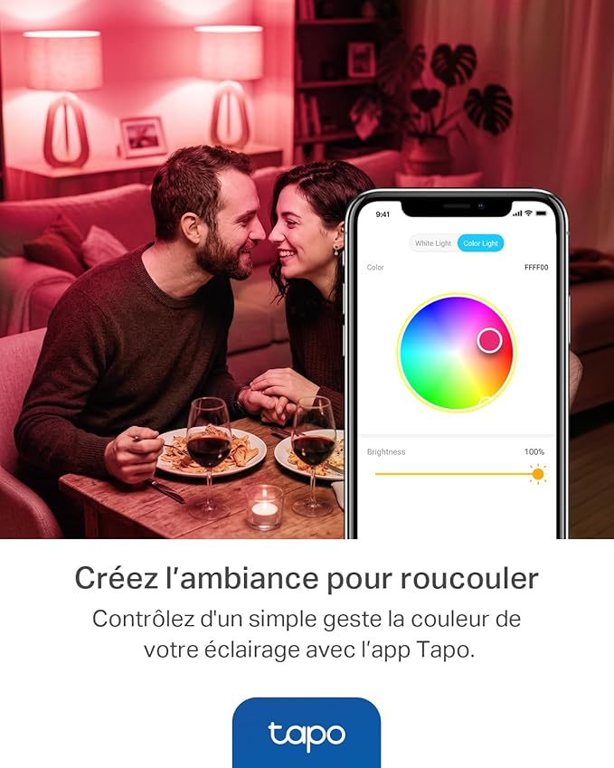 Tapo Ampoule intelligente L535E Matter E27,  (8,6 W ) 1055Lm compatible avec Alexa et Google
