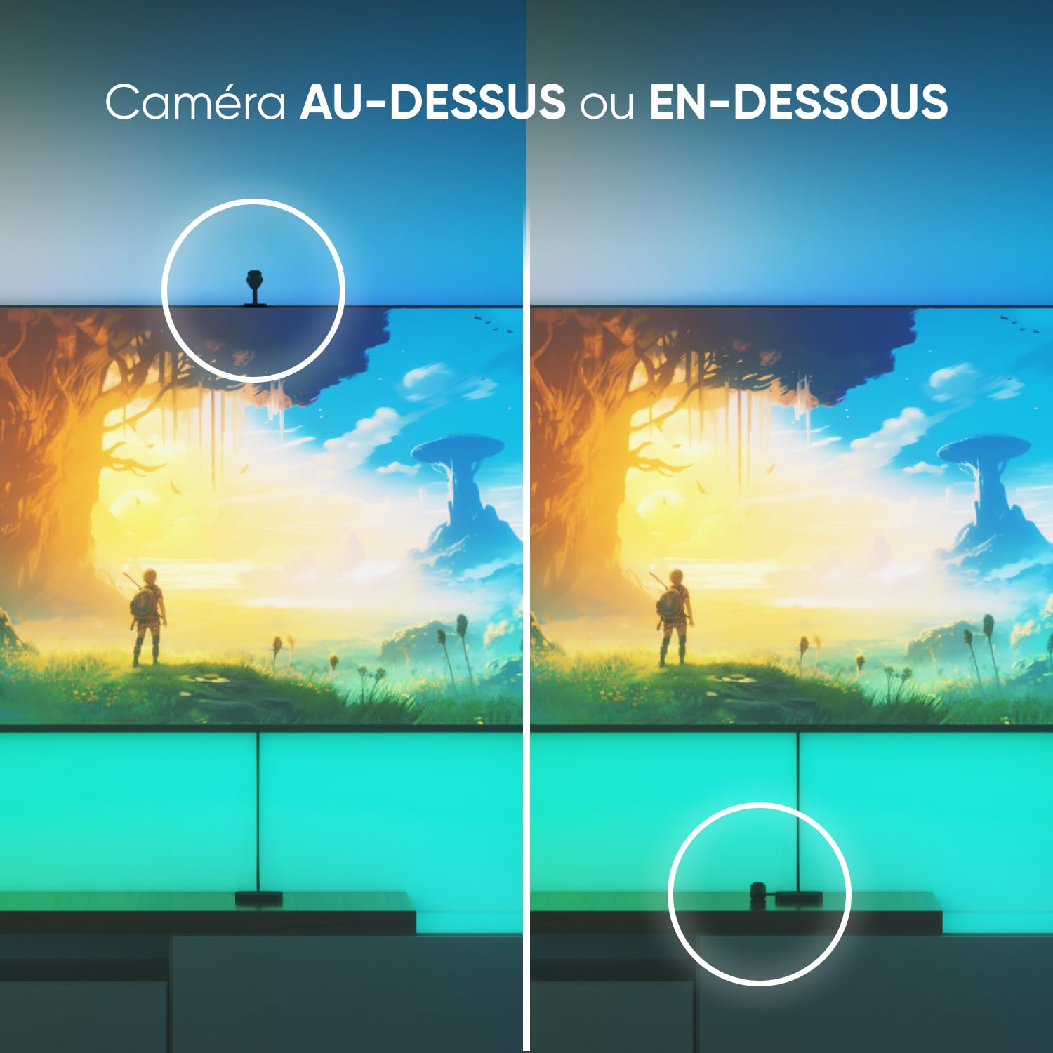 Nanoleaf 4D V2 Ruban LED Screen Mirror pour Écran TV 65"