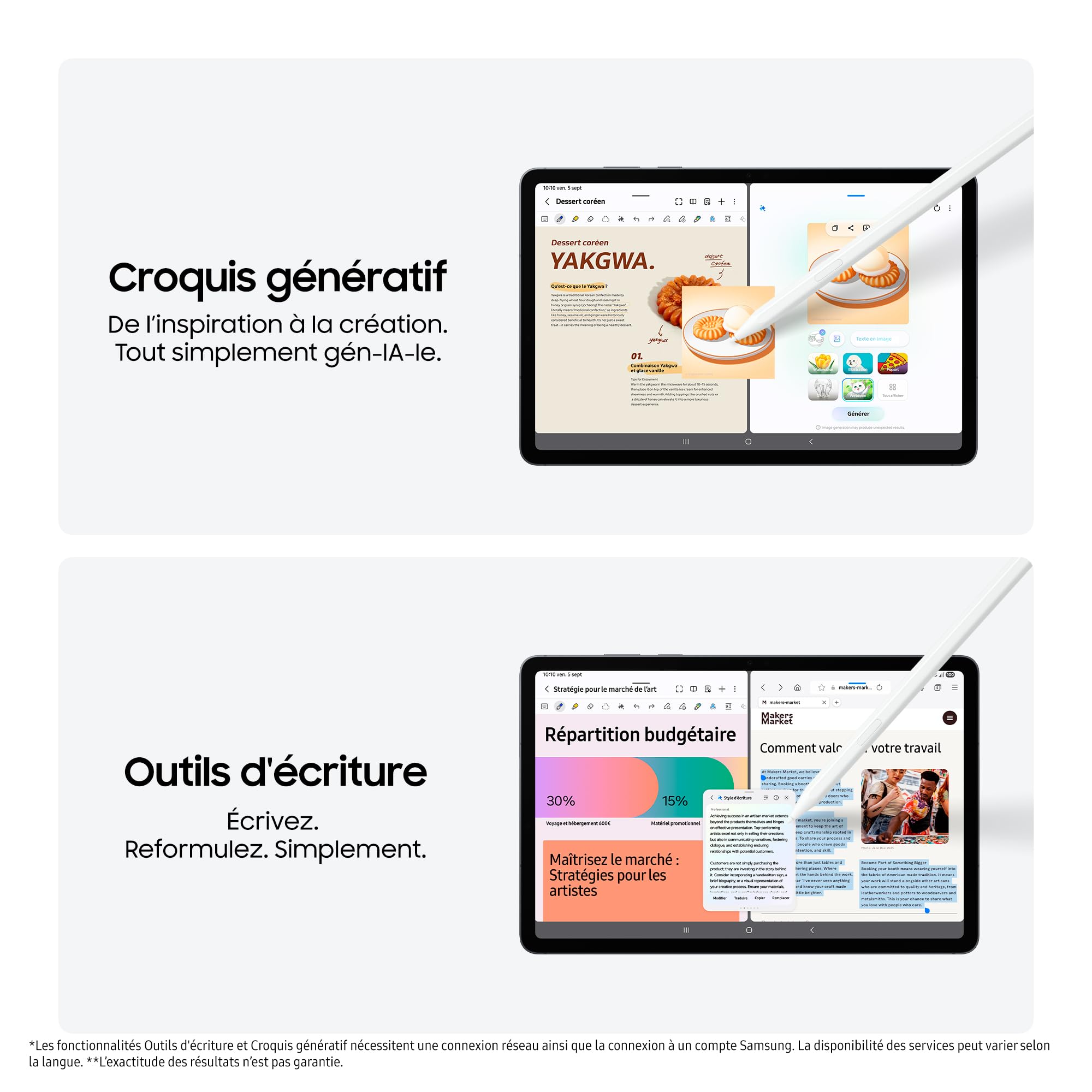 Samsung Galaxy Tab S11 - 128 Go - Gris