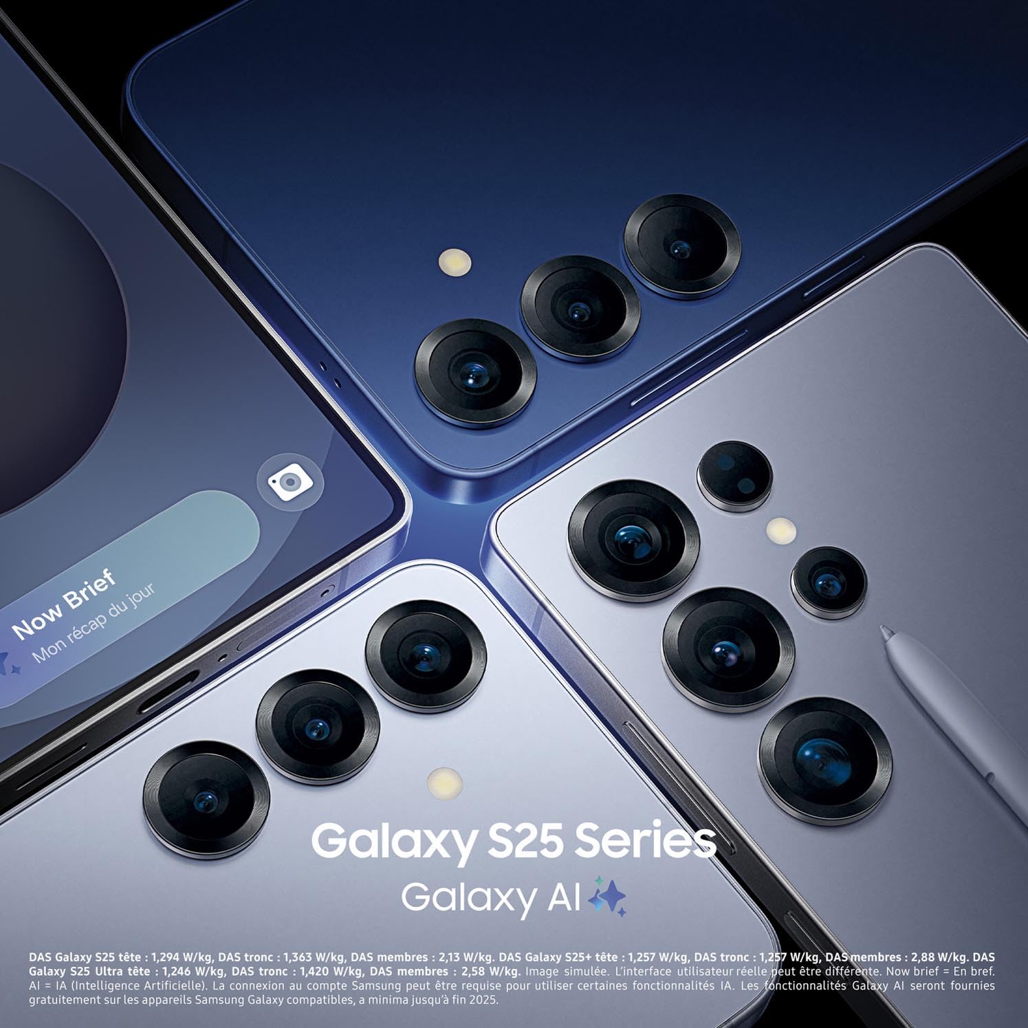 Samsung Galaxy S25 - 128 Go - Bleu Clair