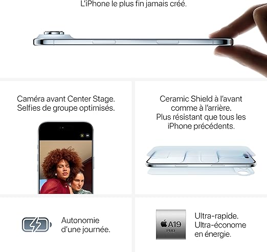 Apple iPhone Air 256 Go Noir sidéral