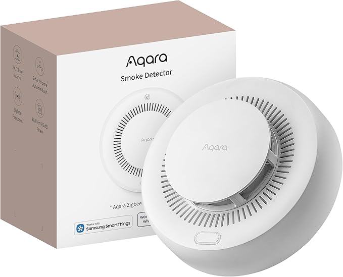Aqara Détecteur de fumée Intelligent, Alarme incendie ZigBee