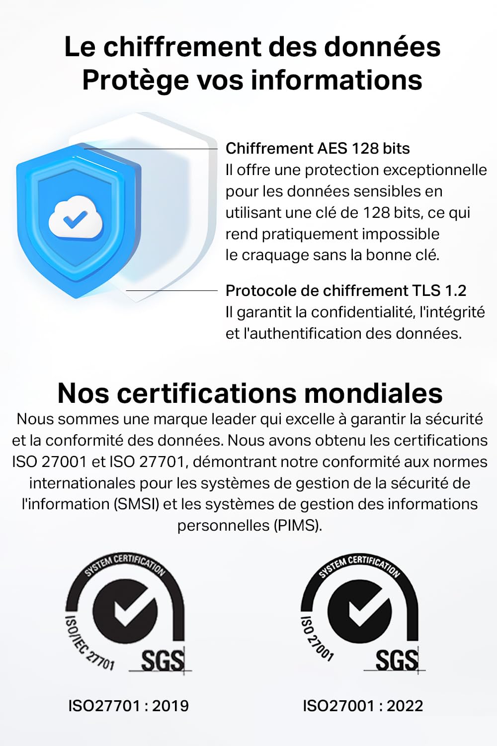 Tapo C21A 2K(3MP) Caméra Surveillance WiFi intérieure 360°