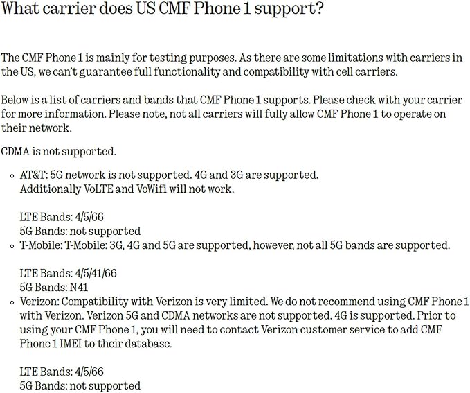 CMF Phone1 8+128GB - Telephone Portable  Ultra XDR