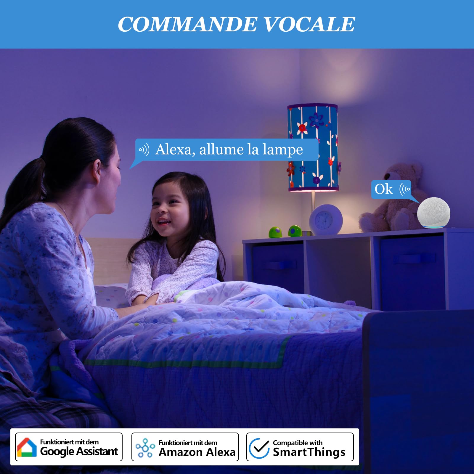 SURFOU Prise Connectée WiFi Intelligente Type E