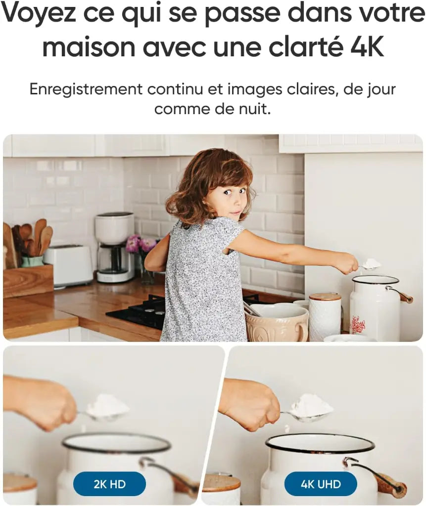 eufy Security Caméra Intérieure E30 – Surveillance 4K UHD, Rotation 360°, Inclinaison, Compatible HomeKit