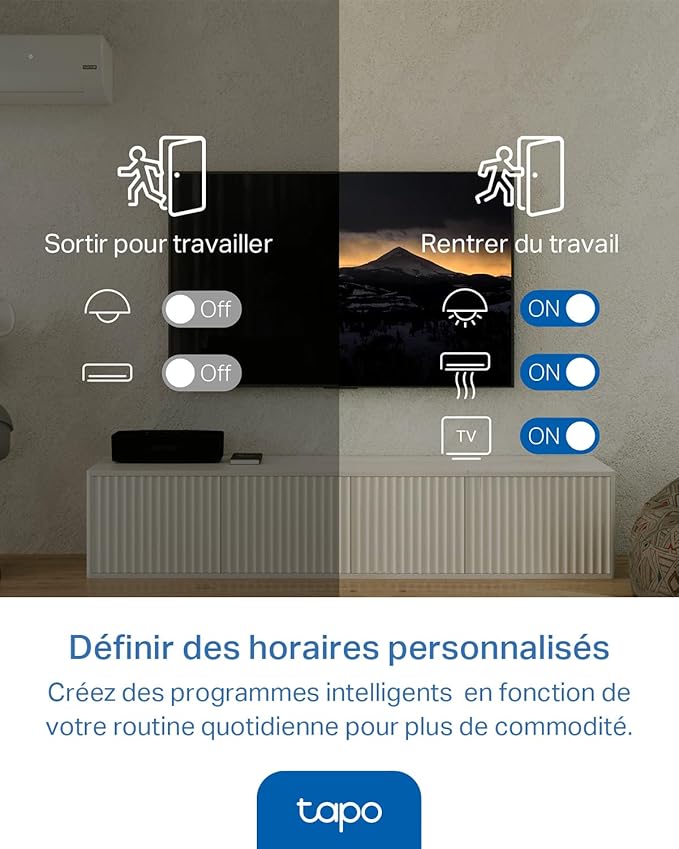 Tapo TP-Link Smart IR et IoT Hub, télécommande Infrarouge Tout-en-Un, commande vocale avec Alexa/Siri, compatible avec Matter