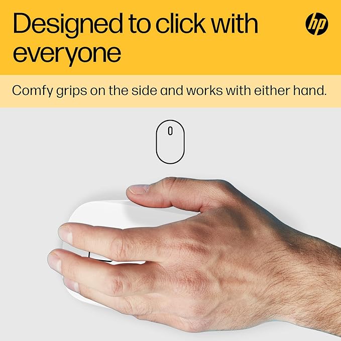 Souris Bluetooth HP 410 Slim connexion bluetooth, compatible avec chrome, jusqu'à 2000 DPI, 3 Boutons, molette de défilement