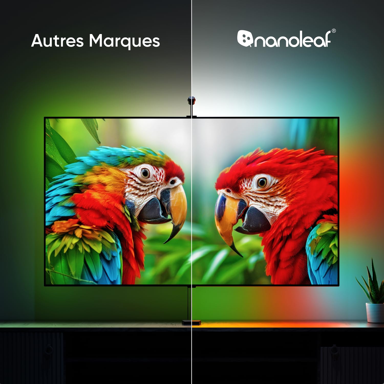 Nanoleaf 4D V2 Ruban LED Screen Mirror pour Écran TV 65"