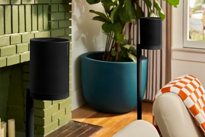 Sonos Era 100, Enceinte connectée avec Wi-Fi, Bluetooth et compatible avec Amazon Alexa - Noir