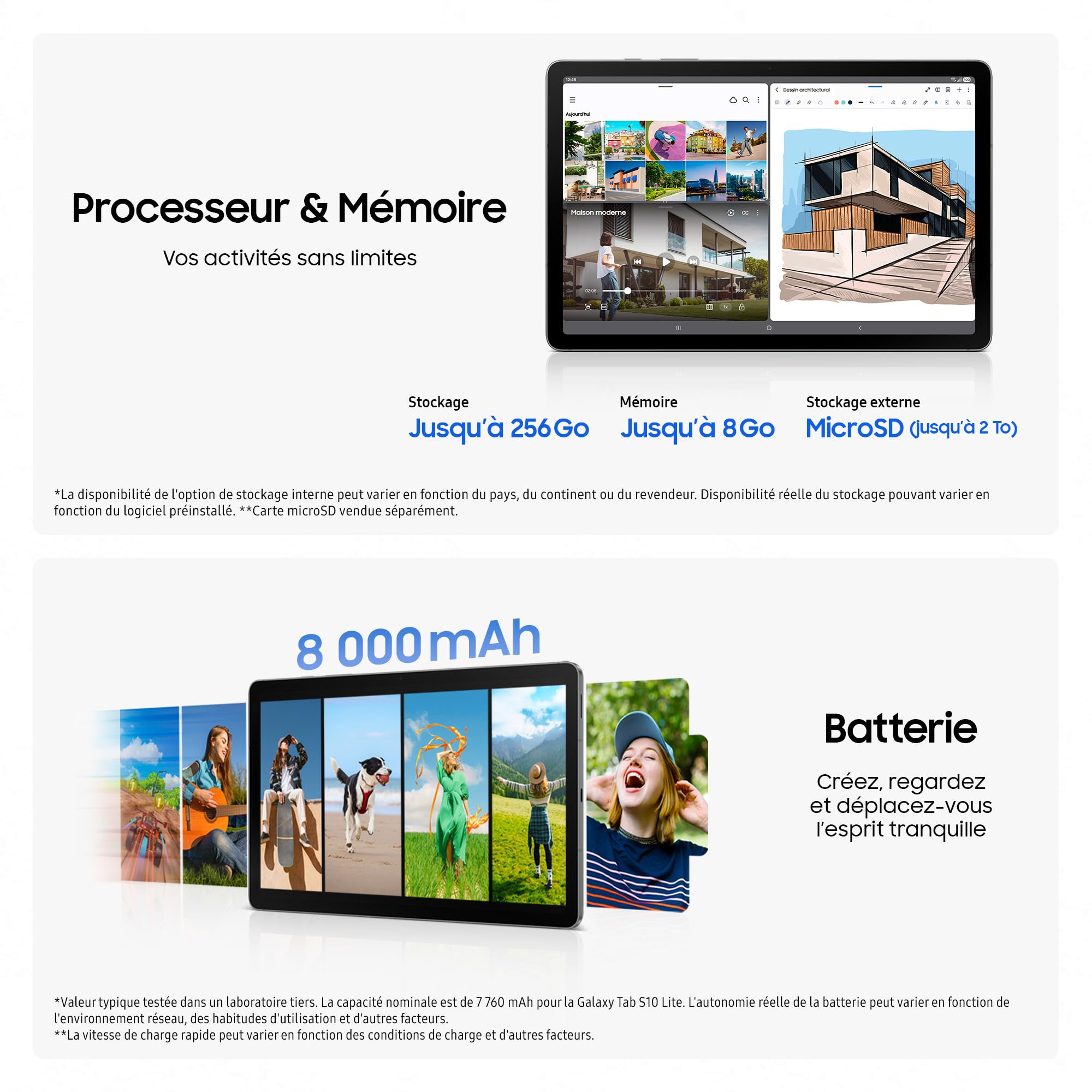 Samsung Galaxy Tab S10 Lite 10.9" - 128Go - Gris