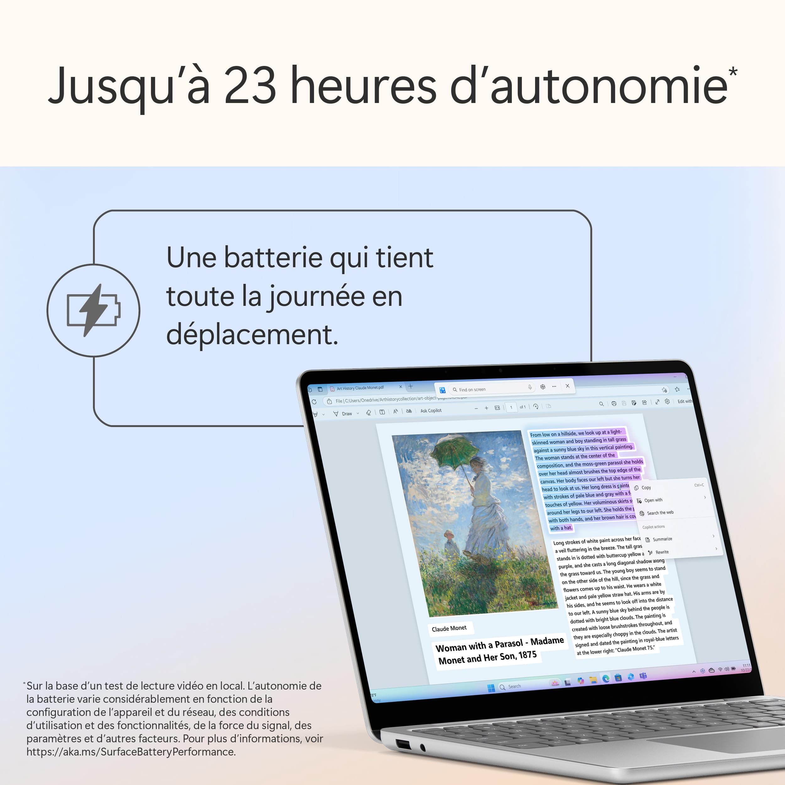 Microsoft Surface Laptop - Ecran Tactile LCD 13” - Snapdragon® X Plus - 16Go RAM - Stockage 256Go