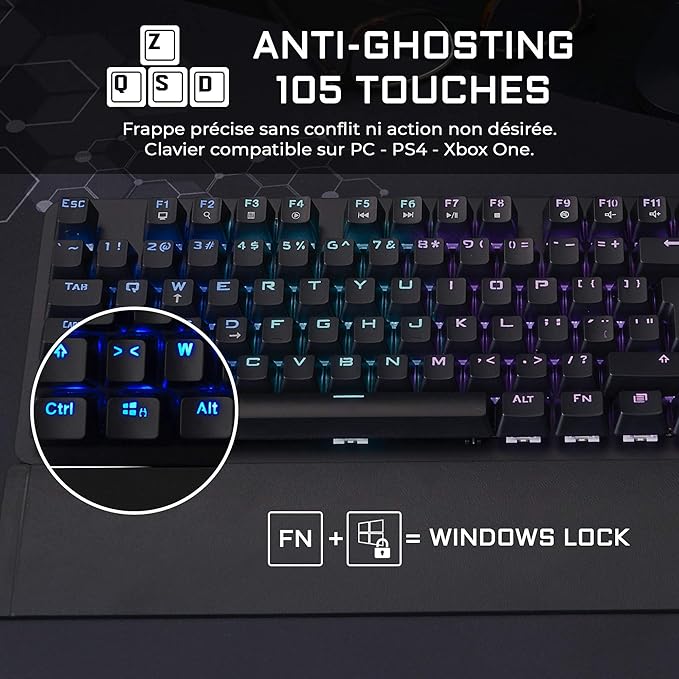 The G-LAB Keyz Carbon E Clavier Mécanique Gamer
