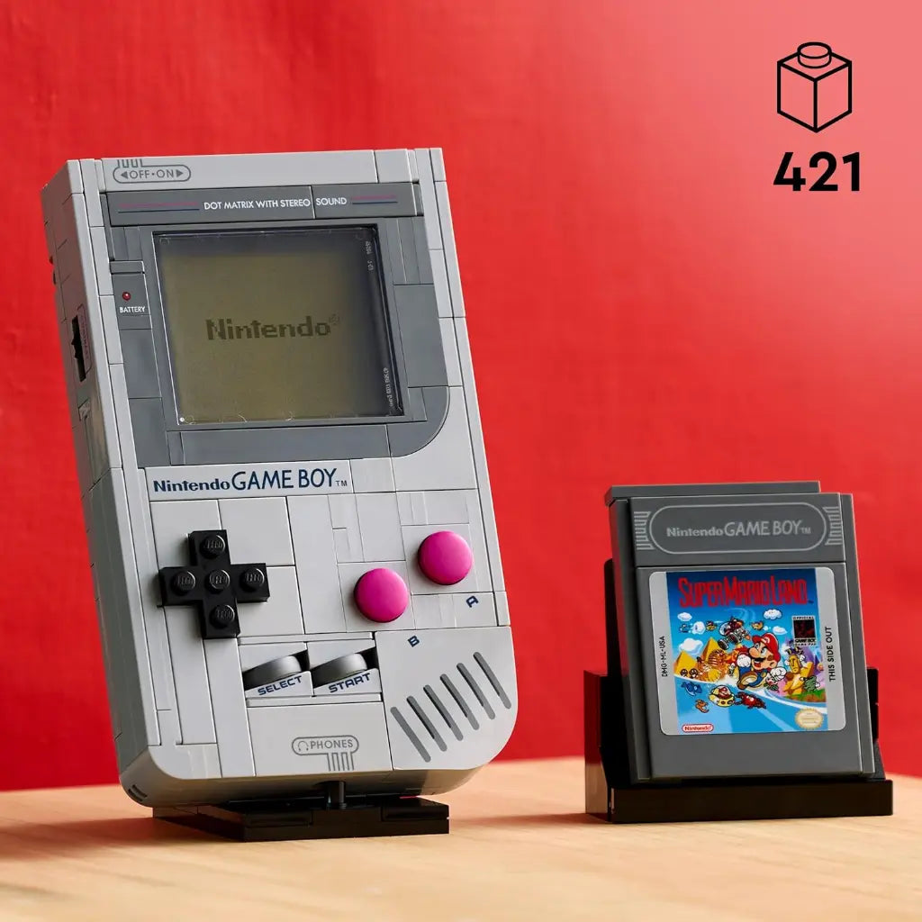 LEGO 72046 Super Mario Game Boy – Set de Construction pour Adulte, Maquette Nintendo à Exposer avec 2 Cartouches (Zelda), Support Inclus